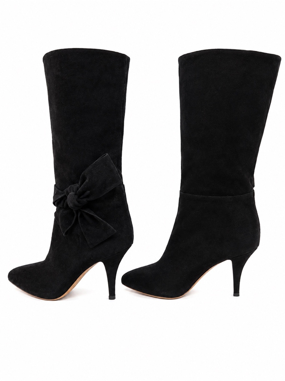 Valentino Garavani Black Leather Pointed Toe Pump